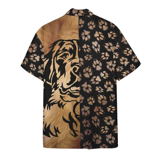 Gearhumans 3D Foot Print Dogs Hawaii Shirt - Image 2