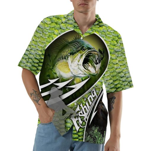 Gearhumans 3D Bass Fishing Hawaii Shirt - Image 3
