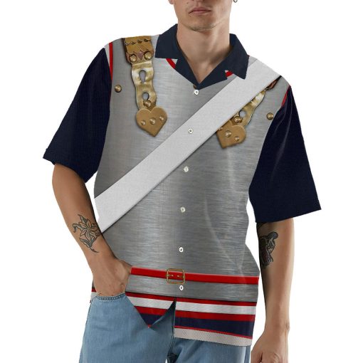 Gearhumans 3D Napoleonic French Heavy Cavalry Custom Hawaii Shirt