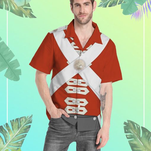 Gearhumans 3D Custom British Army Redcoats Hawaii Shirt - Image 6