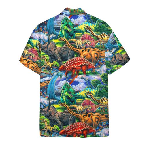 Gearhumans 3D Dinosaur Hawaii Shirt - Image 2