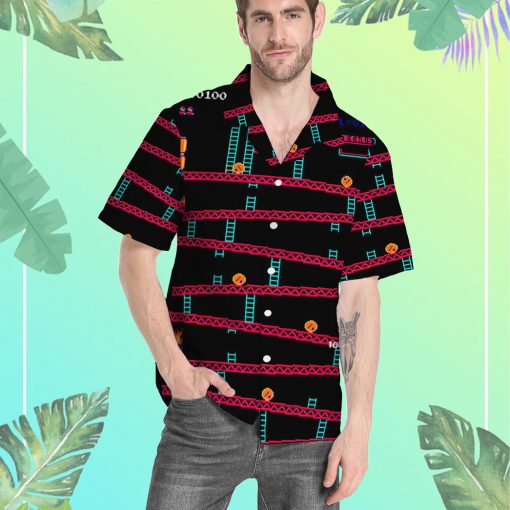 Gearhumans 3D Donkey Kong Gameplay Hawaii Shirt