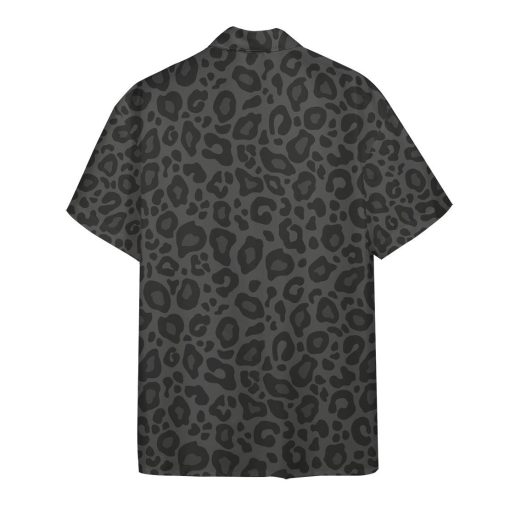 Gearhumans 3D Black Leopard Hawaii Shirt - Image 2