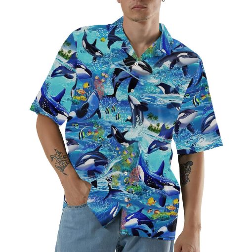 Gearhumans 3D Dolphins Hawaii Shirt - Image 3