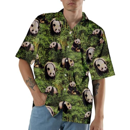 Gearhumans 3D Panda Hawaii Shirt - Image 3