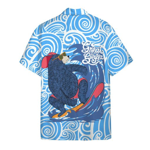 Gearhumans 3D Surfing Bear Hawaii Shirt - Image 2