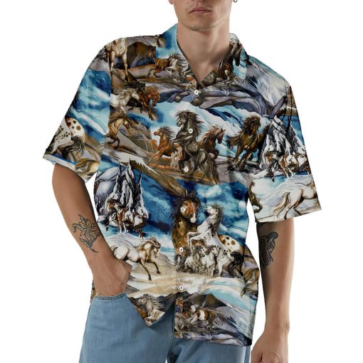 Gearhumans 3D Horse Hawaii Shirt