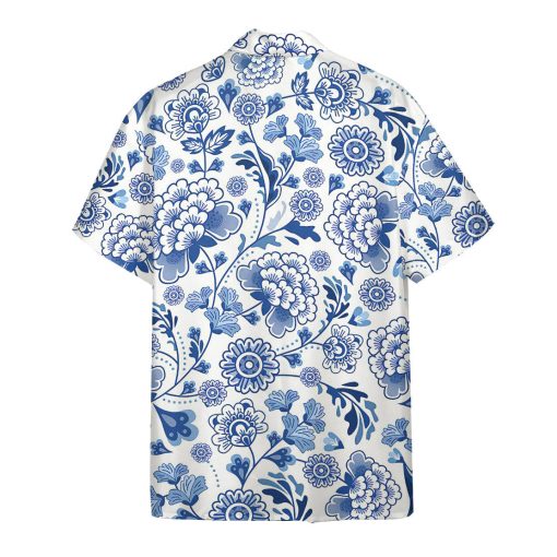 Gearhumans 3D Porcelain Pattern Hawaii Shirt - Image 2