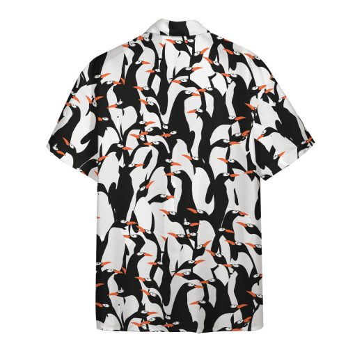 Gearhumans 3D Flying Penguins Hawaii Shirt - Image 2