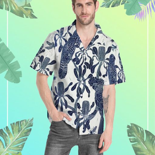 Gearhumans 3D Cockatoo Hawaii Shirt - Image 6