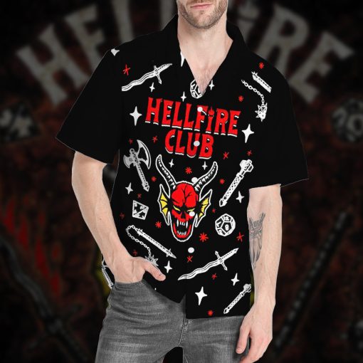 Gearhumans 3D ST HellFire Club Custom Hawaii Shirt 5 Gearhumans 3D ST HellFire Club Custom Hawaii Shirt - Image 5