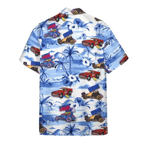 Gearhumans 3D Dirt Track Racing Hawaii Shirt - Image 2