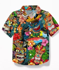 Gearhumans 3D Tiki Tiki Awesome Kid Hawaii Shirt