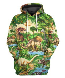 Gearhumans 3D Dinosaur Tshirt Hoodie Apparel