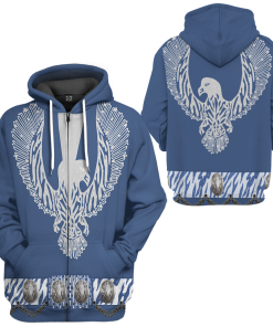 Gearhumans 3D ELV PRL Royal Blue Phoenix Custom Tshirt Hoodie Apparel
