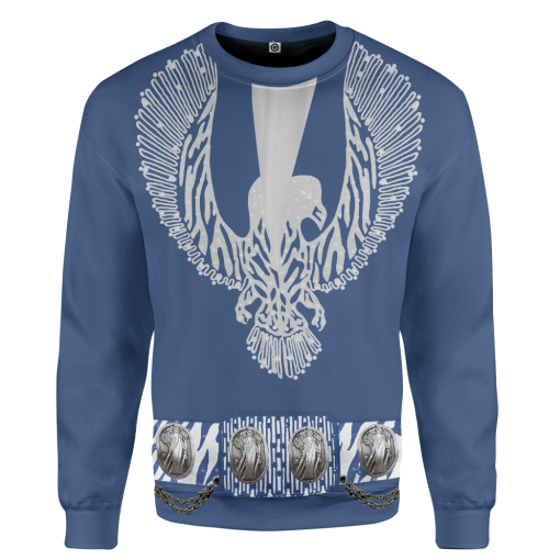 Gearhumans 3D ELV PRL Royal Blue Phoenix Custom Tshirt Hoodie Apparel