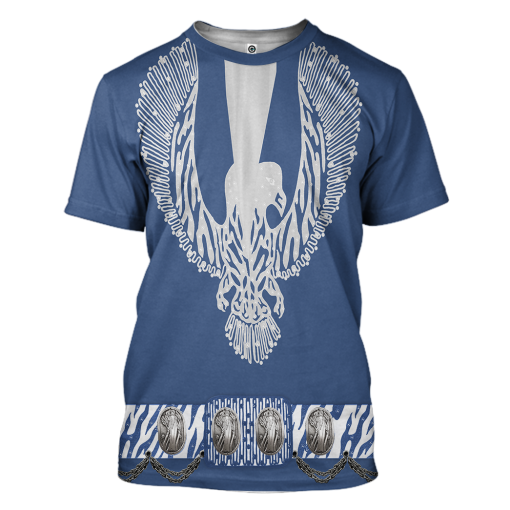 Gearhumans 3D ELV PRL Royal Blue Phoenix Custom Tshirt Hoodie Apparel