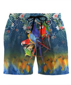 Gearhumans 3D Parrot Beach Shorts