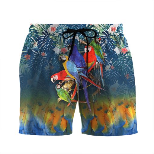 Gearhumans 3D Parrot Beach Shorts