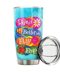 Gearhumans Flip Flops And Beach - Tumbler Cup