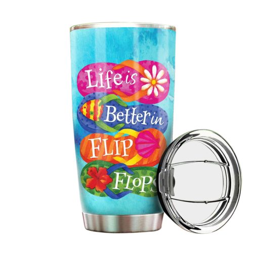 Gearhumans Flip Flops And Beach - Tumbler Cup