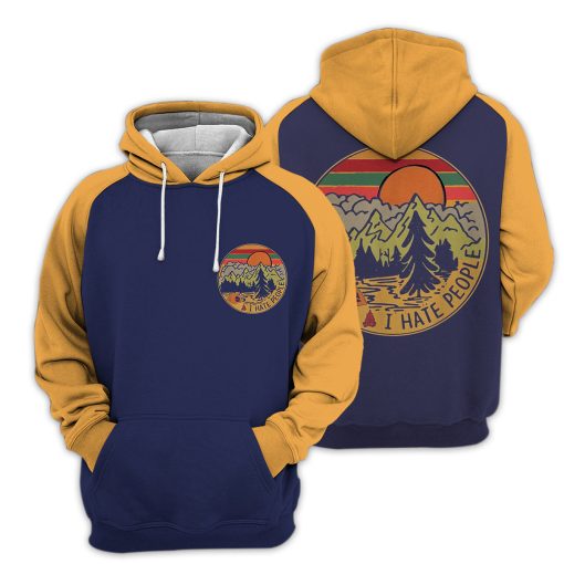 Gearhumans I Hate People - Camping - 3D All Over Printed Shirt