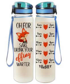 Gearhumans Fox - Water Tracker Bottle