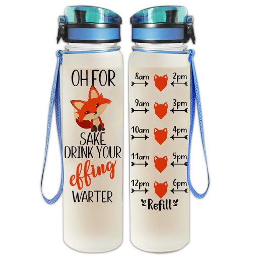 Gearhumans Fox - Water Tracker Bottle