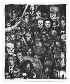 Gearhumans 3D Halloween Classic Horror Movie Characters Custom Blanket