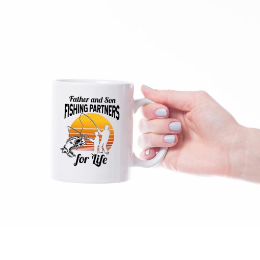 Gearhumans 3D Father And Son Fishing Partners For Life Mug