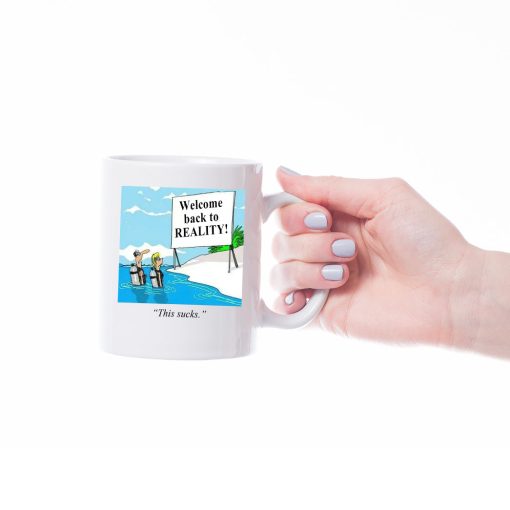 Gearhumans Scuba Diving Welcome Back To Reality Mug - Image 2