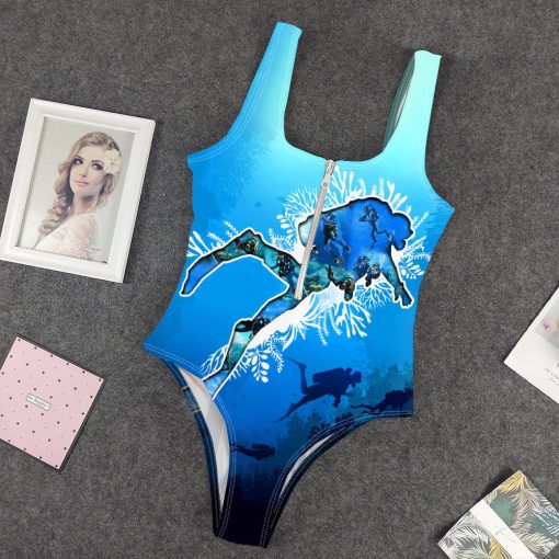 Gearhumans 3D Scuba Diving One Piece Swimsuit