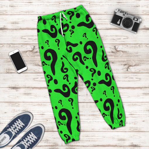 Gearhumans 3D DC The Riddler Custom Sweatpants - Image 5