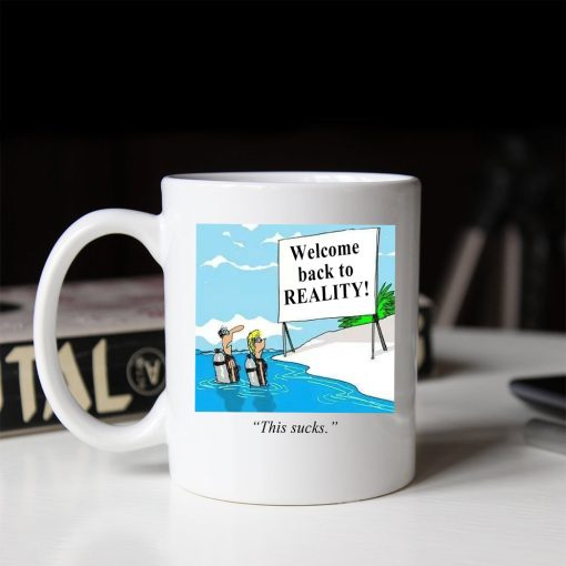 Gearhumans Scuba Diving Welcome Back To Reality Mug - Image 3