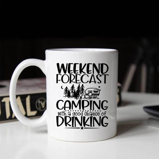 Gearhumans 3D Weekend Forecast Camping With A Good Chance Of Drinking Mug - Image 3