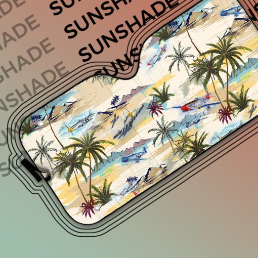 Gearhumans 3D Aircraft Hawaii Car Auto Sunshade