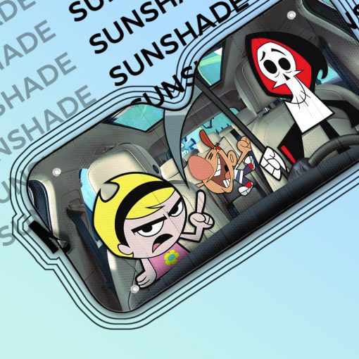 Gearhumans 3D The Grim Adventures of Billy & Mandy Custom Car Auto Sunshade