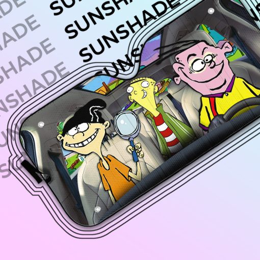 Gearhumans 3D Ed Edd n Eddy Custom Car Auto Sunshade - Image 4