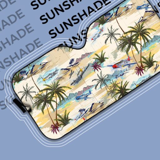Gearhumans 3D Aircraft Hawaii Car Auto Sunshade