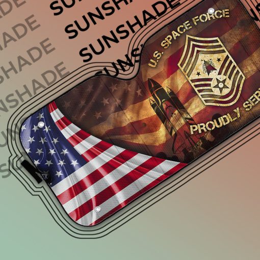 Gearhumans 3D US Space Force Auto Sun Shade