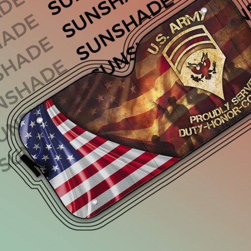 Gearhumans 3D US Veteran 3D Auto Sun Shade