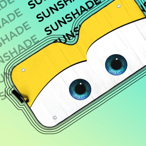 Gearhumans 3D Yellow Auto Sun Shade