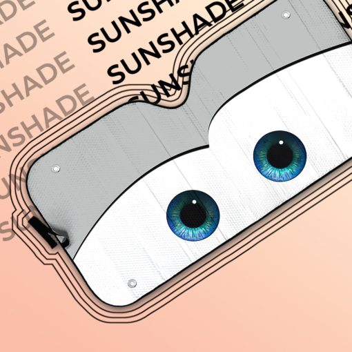 Gearhumans 3D White Auto Sun Shade