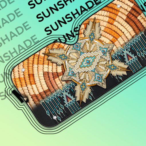 Gearhumans 3D Strong Native American Women Car Auto Sunshade