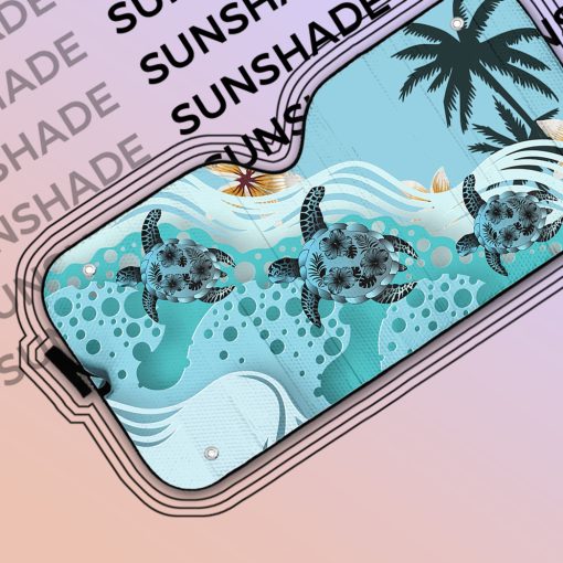 Gearhumans 3D Sea Turtle Hawaii Car Auto Sunshade