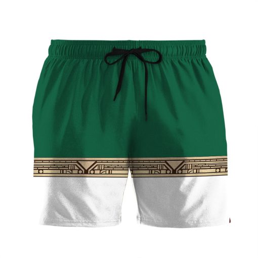 Gearhumans 3D Power Ranger Zeo Green Shorts