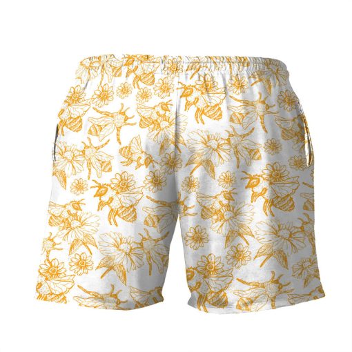 Gearhumans 3D Bees Shorts - Image 2