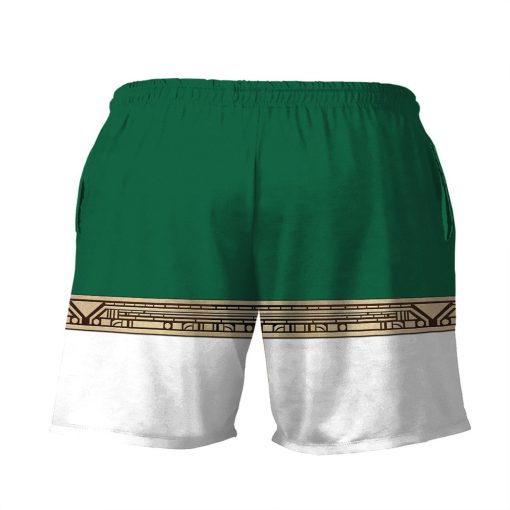 Gearhumans 3D Power Ranger Zeo Green Shorts