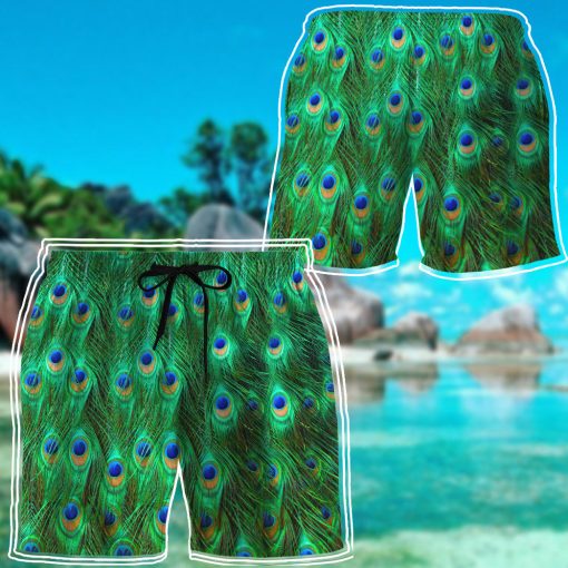 Gearhumans 3D Peacock Beach Short - Image 7