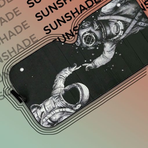 Gearhumans 3D Scuba Diving Astronaut Finger Touch Auto Sunshade - Image 5